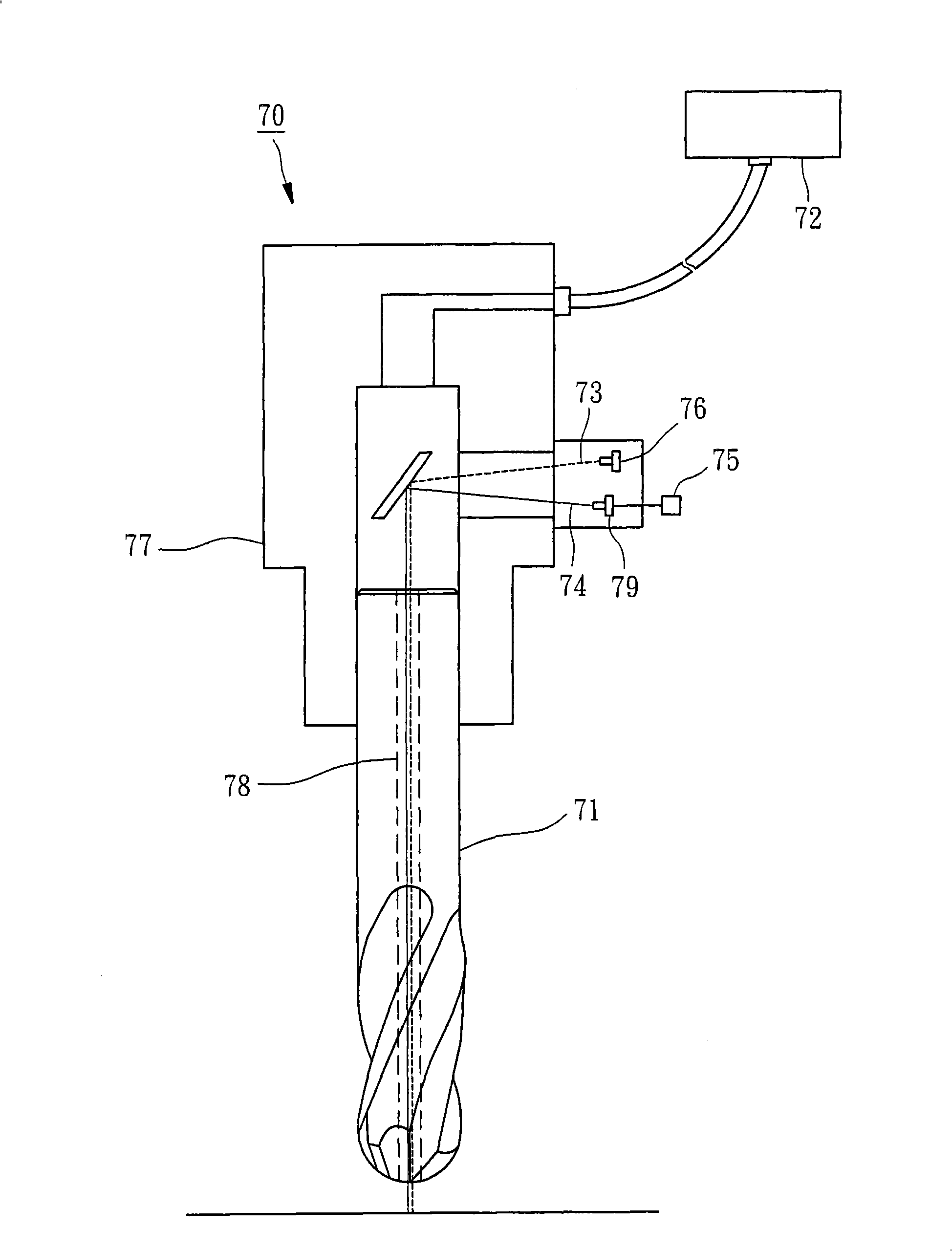 Cutting composite processor with function of measuring processing depth