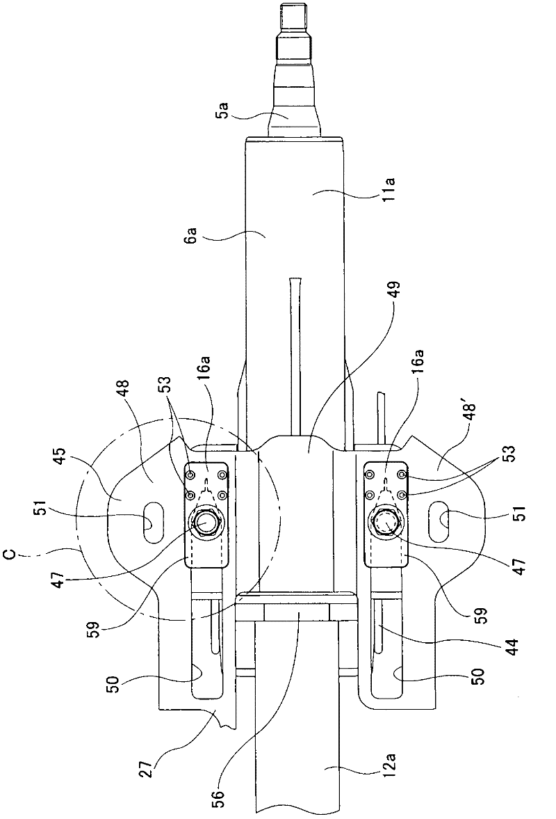 Steering column support device