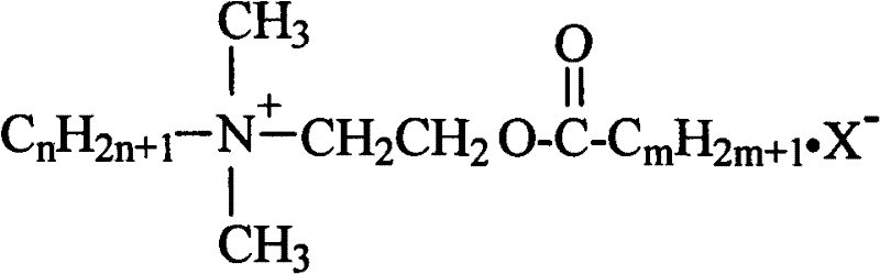 Double-long chain ester-based quaternary ammonium salt and synthesis technology thereof