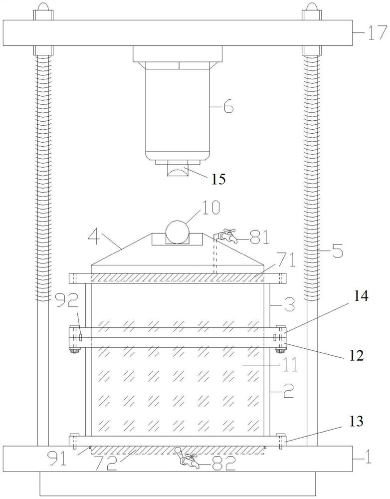 Large cylindrical loess remolded sample preparation equipment with controllable initial conditions, and sample preparation method