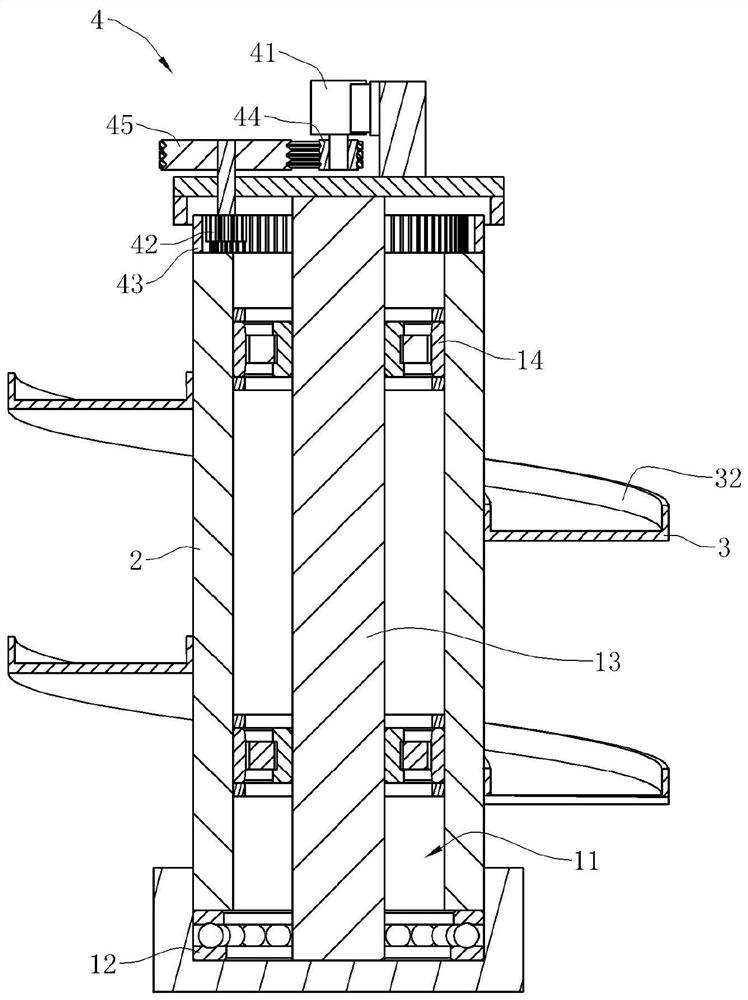 A spiral vertical farm with rotatable belt operating device