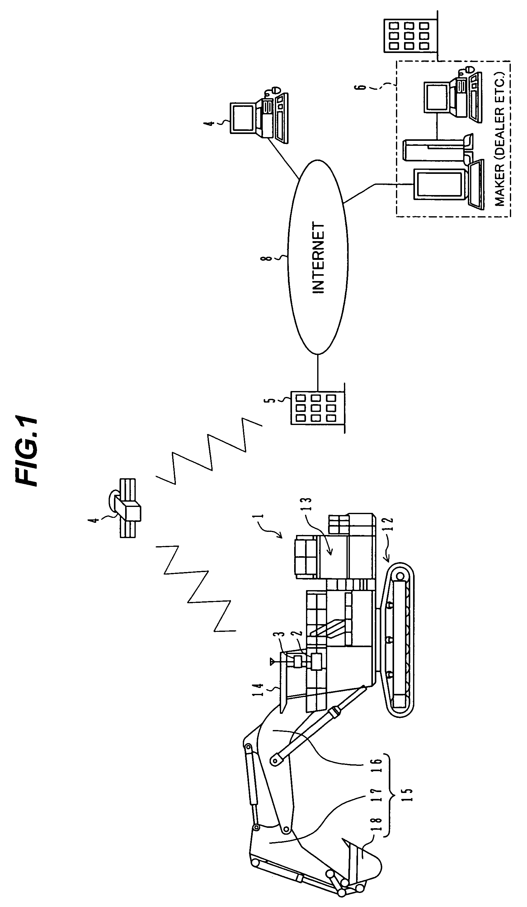 Operation information control device and system for a construction machine