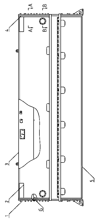 Assembling type machine frame of hydraulic plate shearing machine