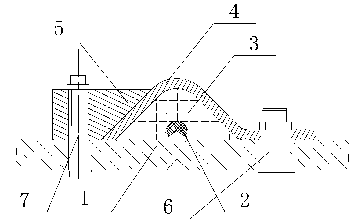 A cutting and separating device for fiber reinforced composite structure