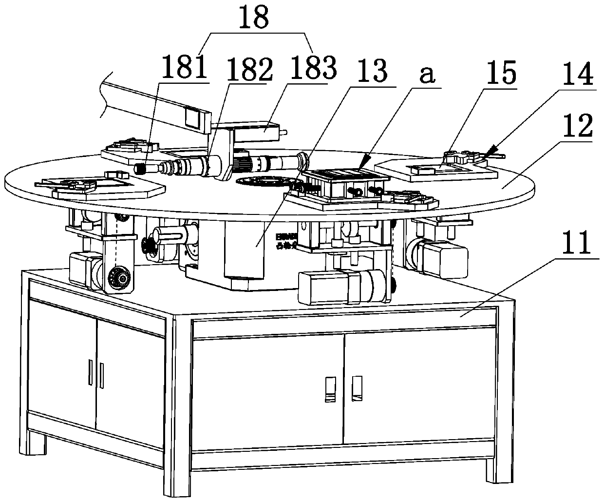 Automatic splitting production line for diamond die and cold-pressed blank