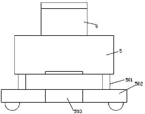 Feed feeding vehicle for livestock breeding