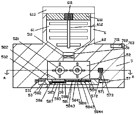 Feed feeding vehicle for livestock breeding