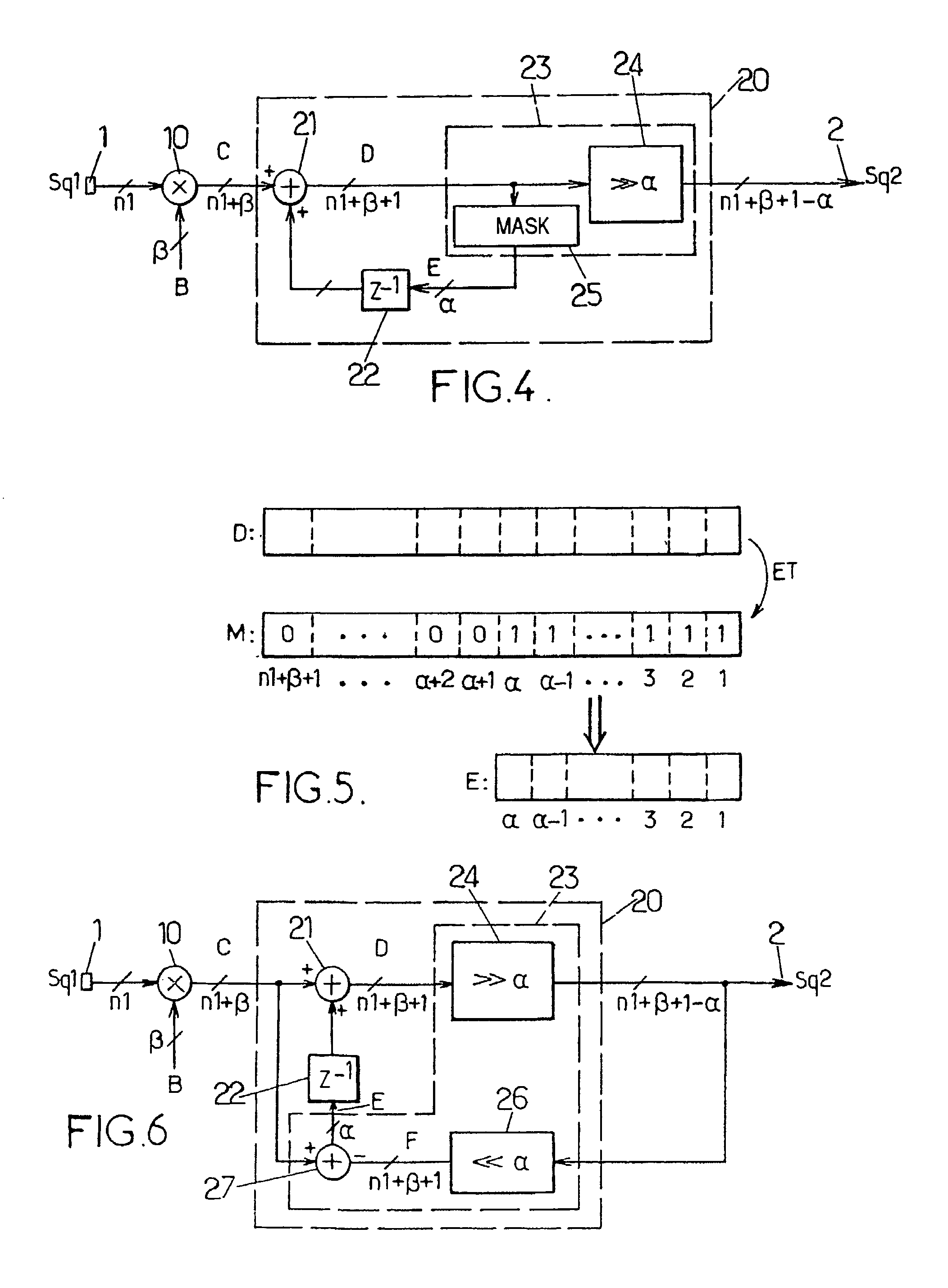 Method and device for converting a quantized digital value