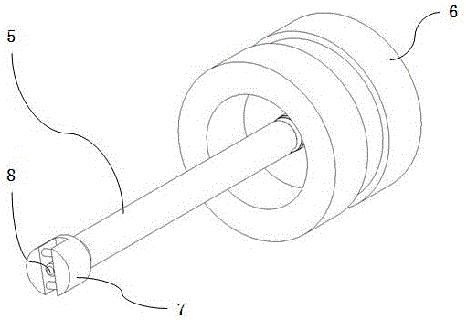 axial tensioner