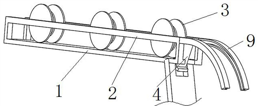 Blank cutting steel wire full-automatic replacement method