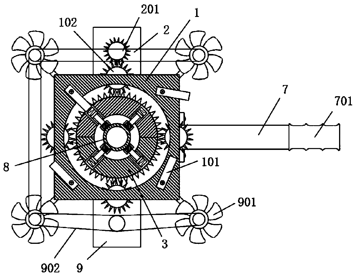 Fixation device capable of adjusting pipeline magnetic flux leakage detection probe