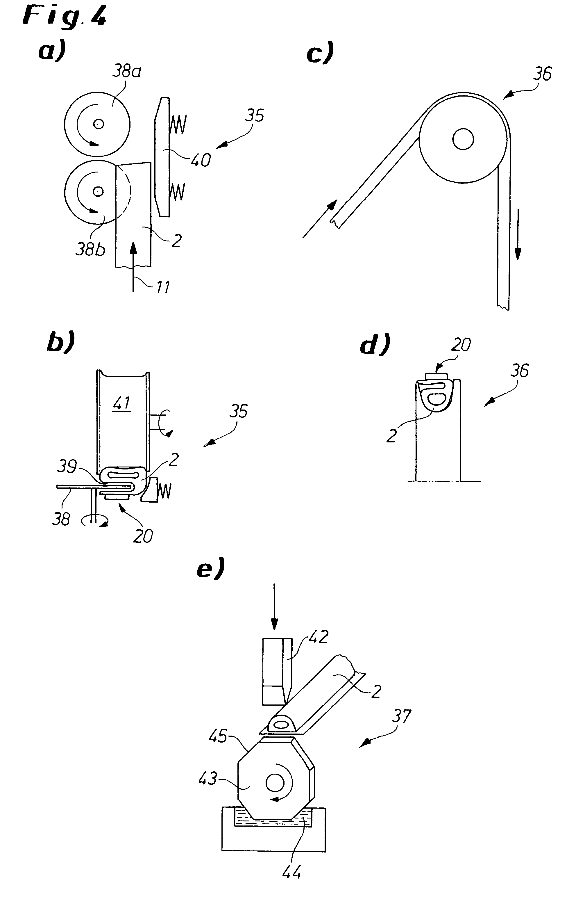 Method and device for attaching sealing profiles
