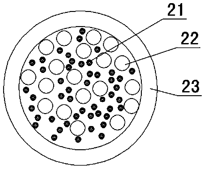 High-capacity and low-loss full-dry type optical cable