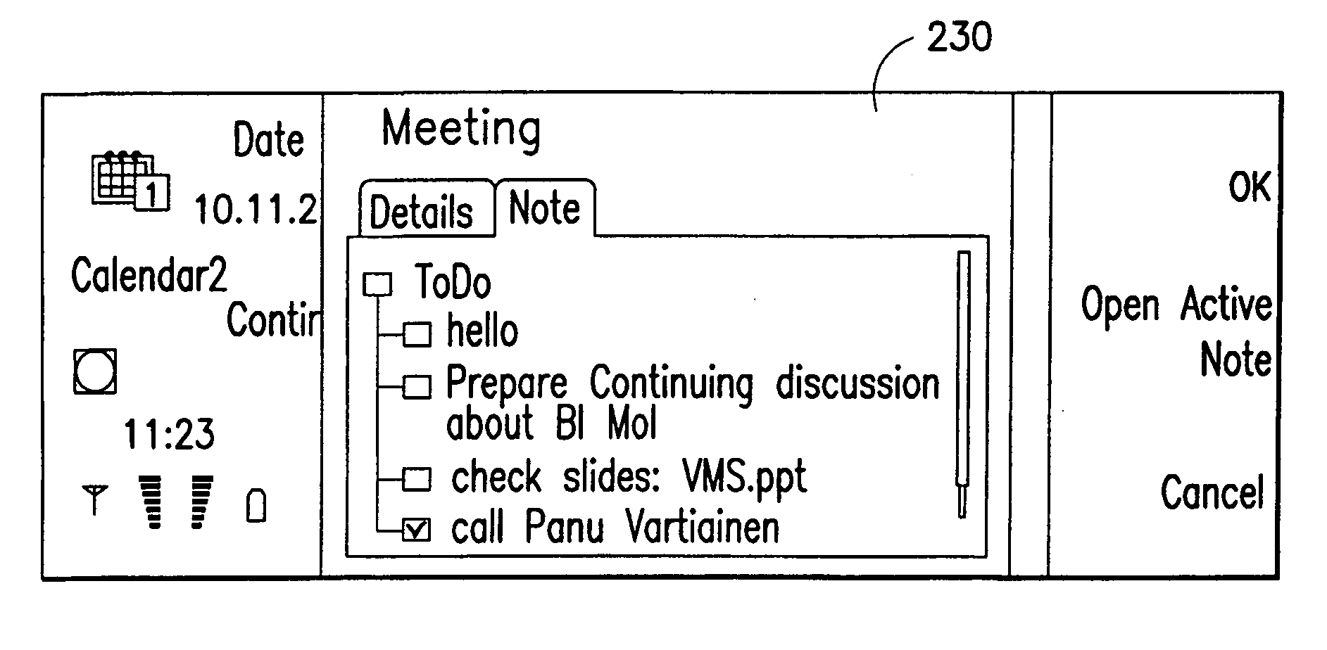 Active notes application