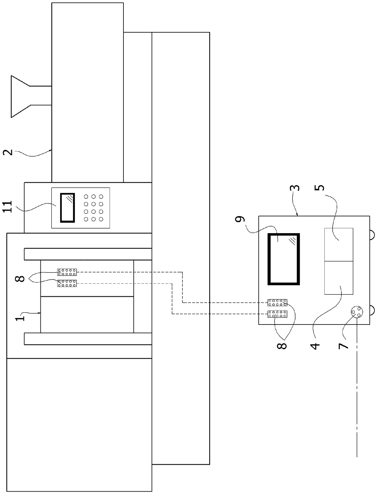 Apparatus for injection moulding of plastic materials