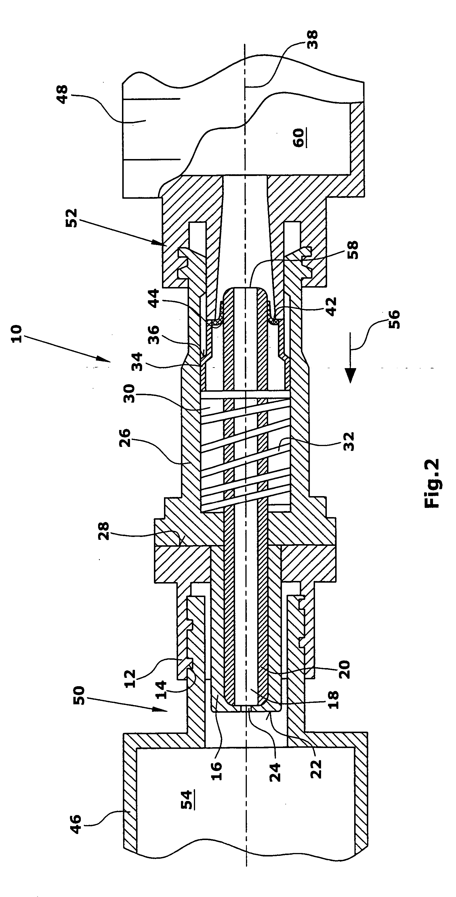 Device for producing medicinal foam
