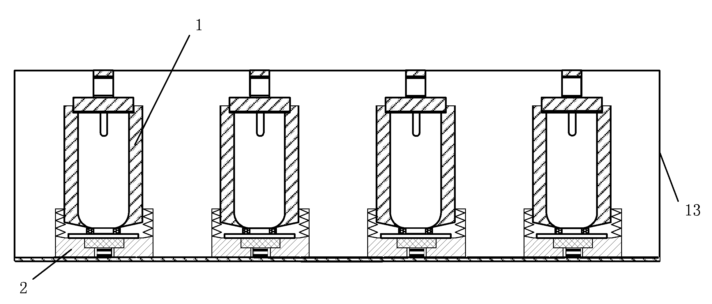 Device for measuring electrical treeing of medium voltage cables