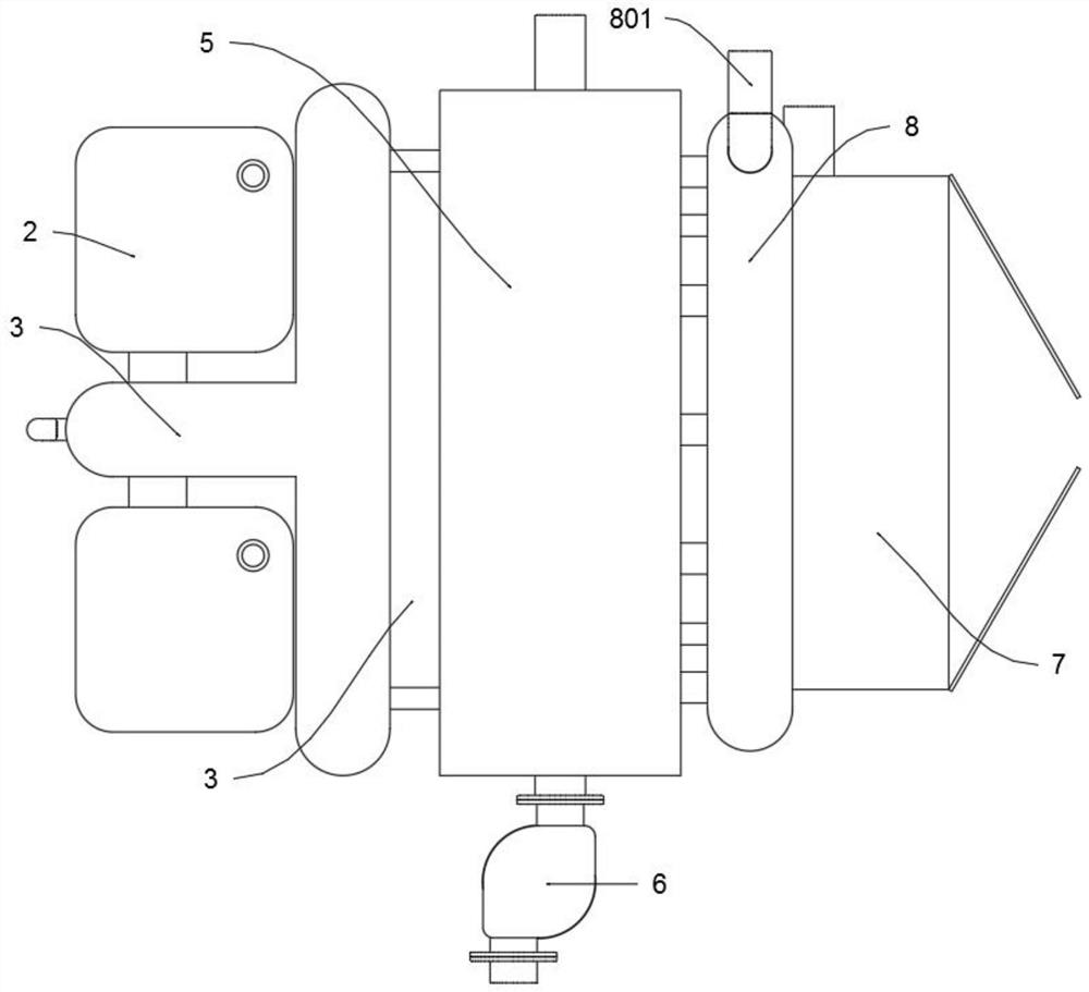 Reaction heat recycling device for petrochemical industry