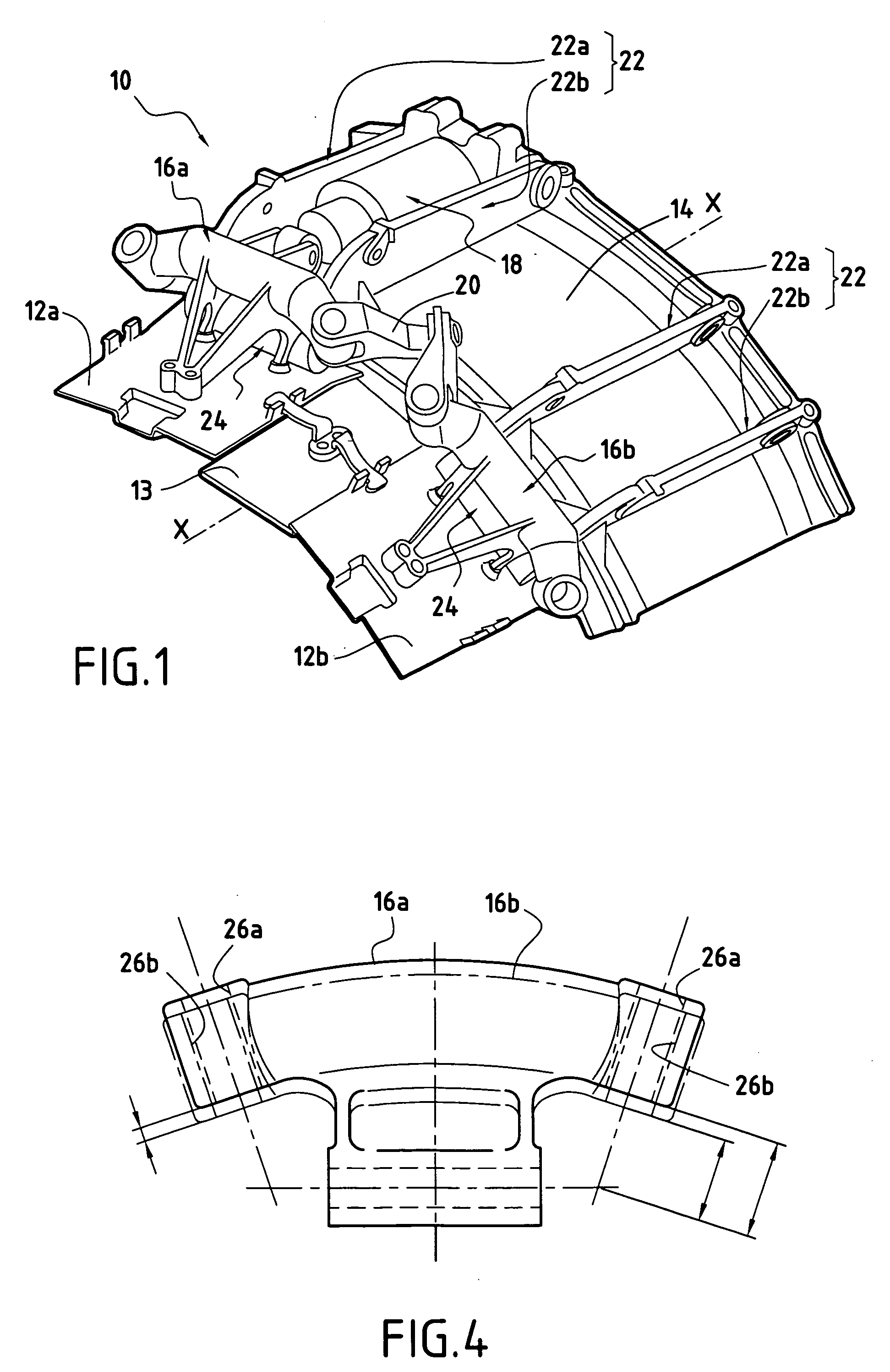 Variable-section turbomachine nozzle