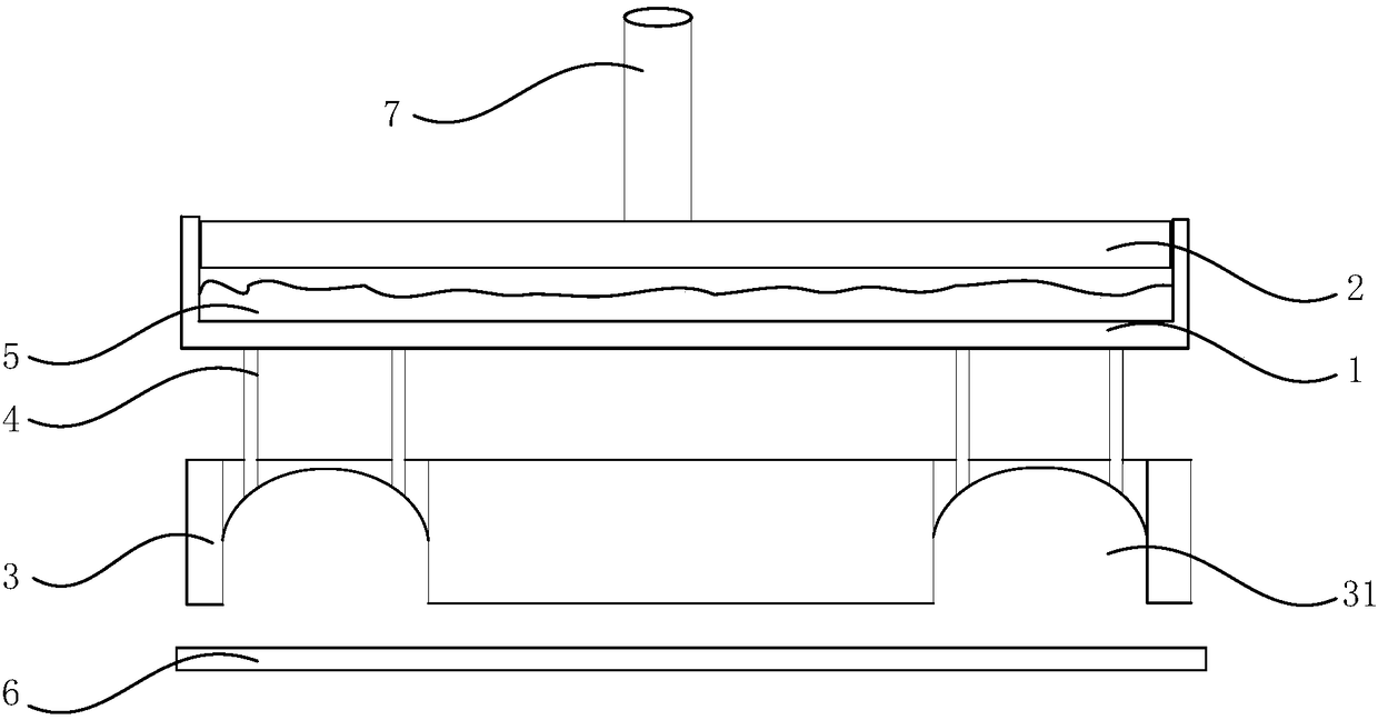 Glass cement printing device