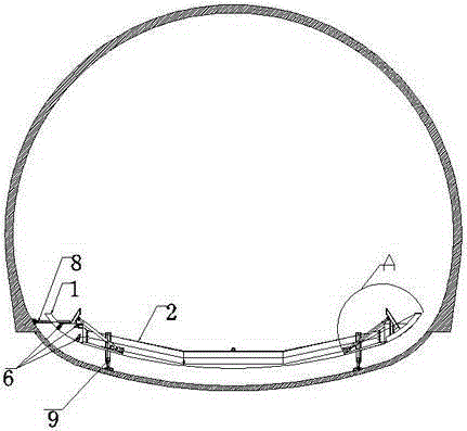 Integrated formwork and its construction technology for tunnel inverted arch backfill construction