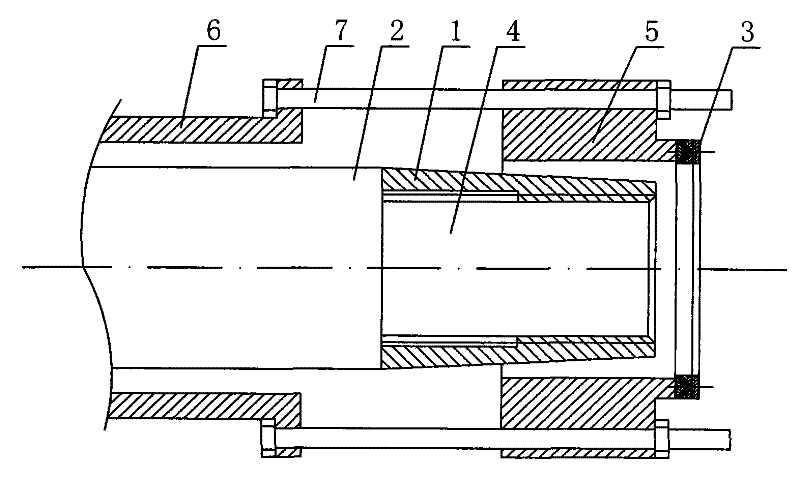 Assembling method of hydraulic cylinder sealing element and piston rod specially used for iron-making blast furnace