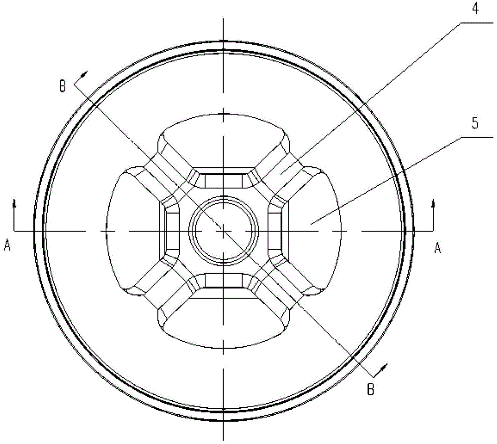 A kind of aluminum alloy hollow profile extrusion die