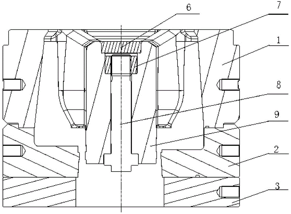 A kind of aluminum alloy hollow profile extrusion die