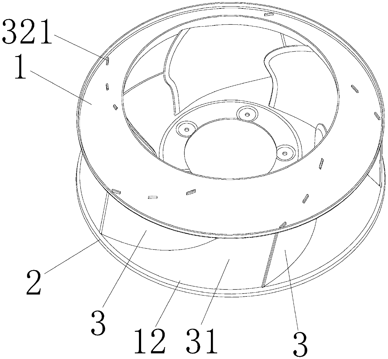 Centrifugal wind wheel, manufacturing method thereof and centrifugal fan with centrifugal wind wheel
