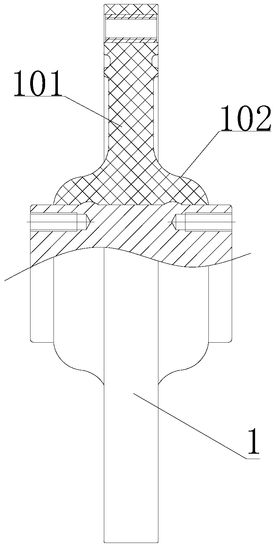 Fluorinated 110kV basin-type insulator