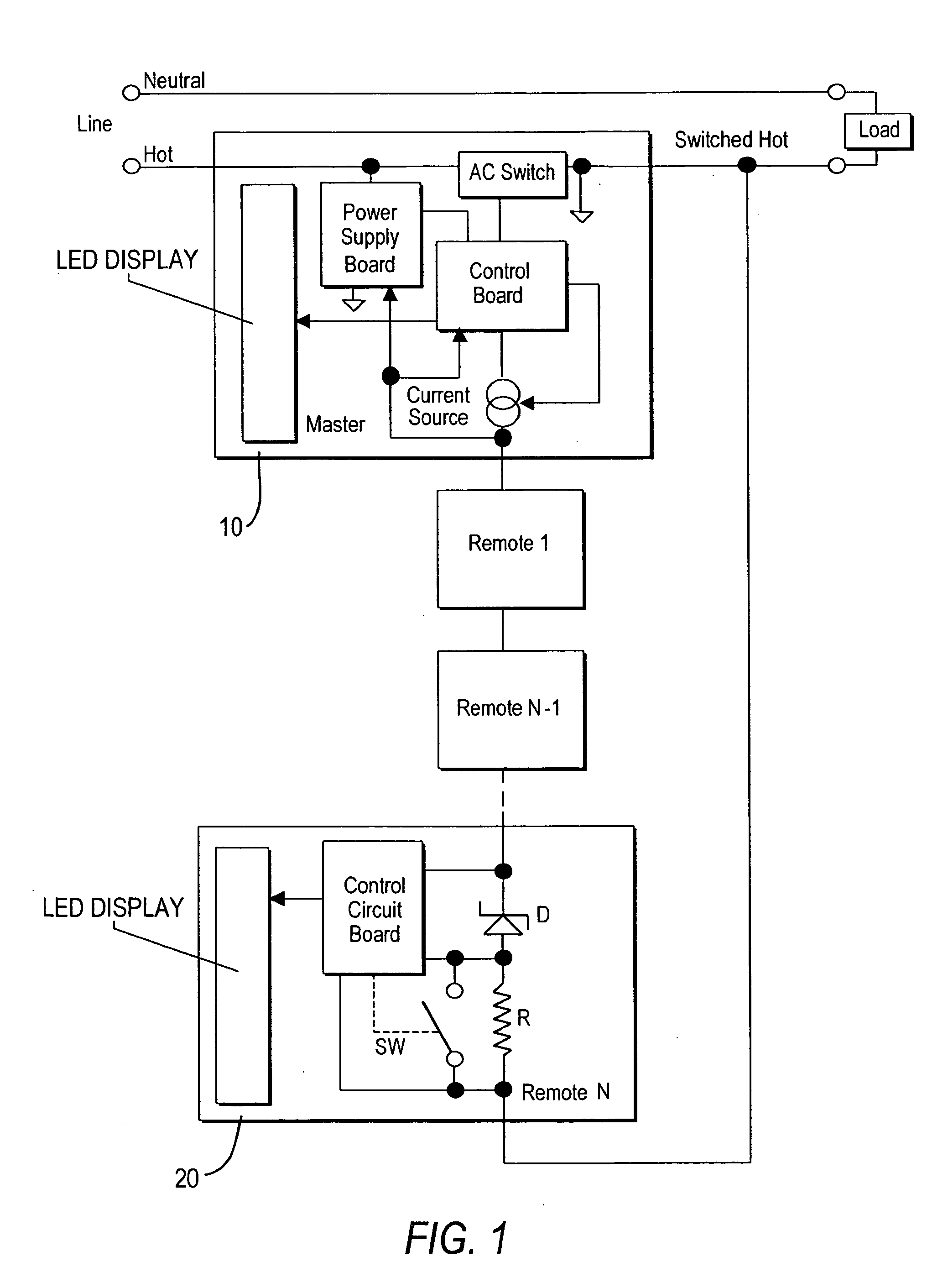 Dimmer control system with memory