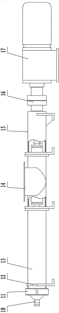 Multi-head screw single-screw pump for conveying double-foam insulation slurry