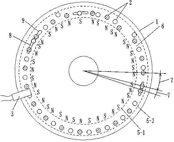 Booster bicycle provided with position rotary table type sensor provided with adjustable magnetic blocks