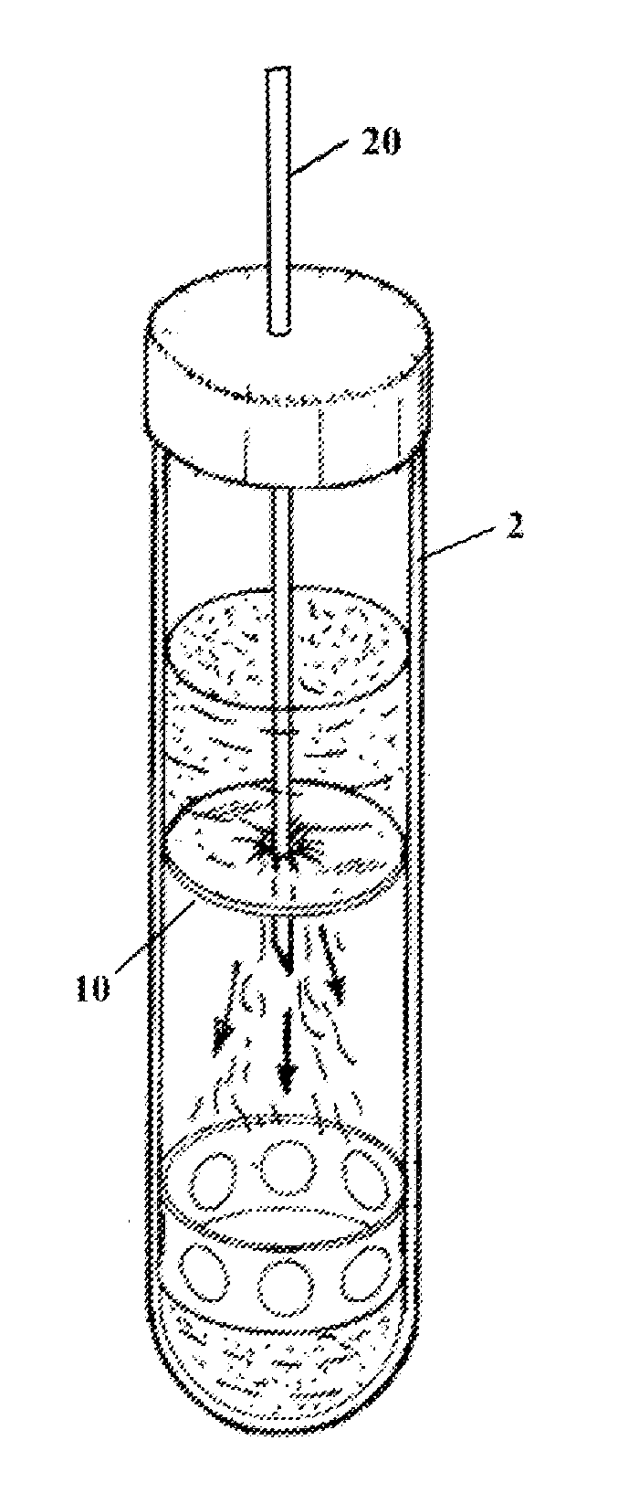 Container for determining of analytes and/or chemico-physical parameters, as well as determining of urinary sediment, in urine; and method of full urine analysis using this container