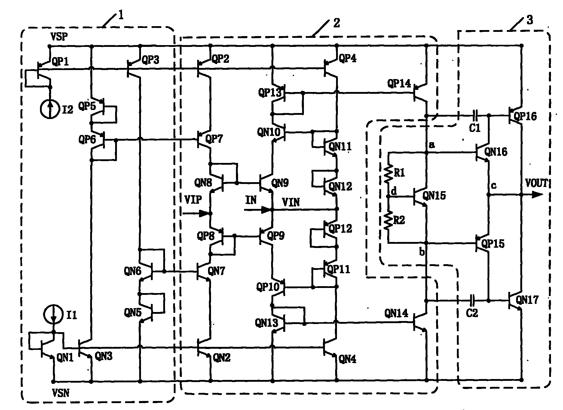 Current feedback operational amplifier circuit