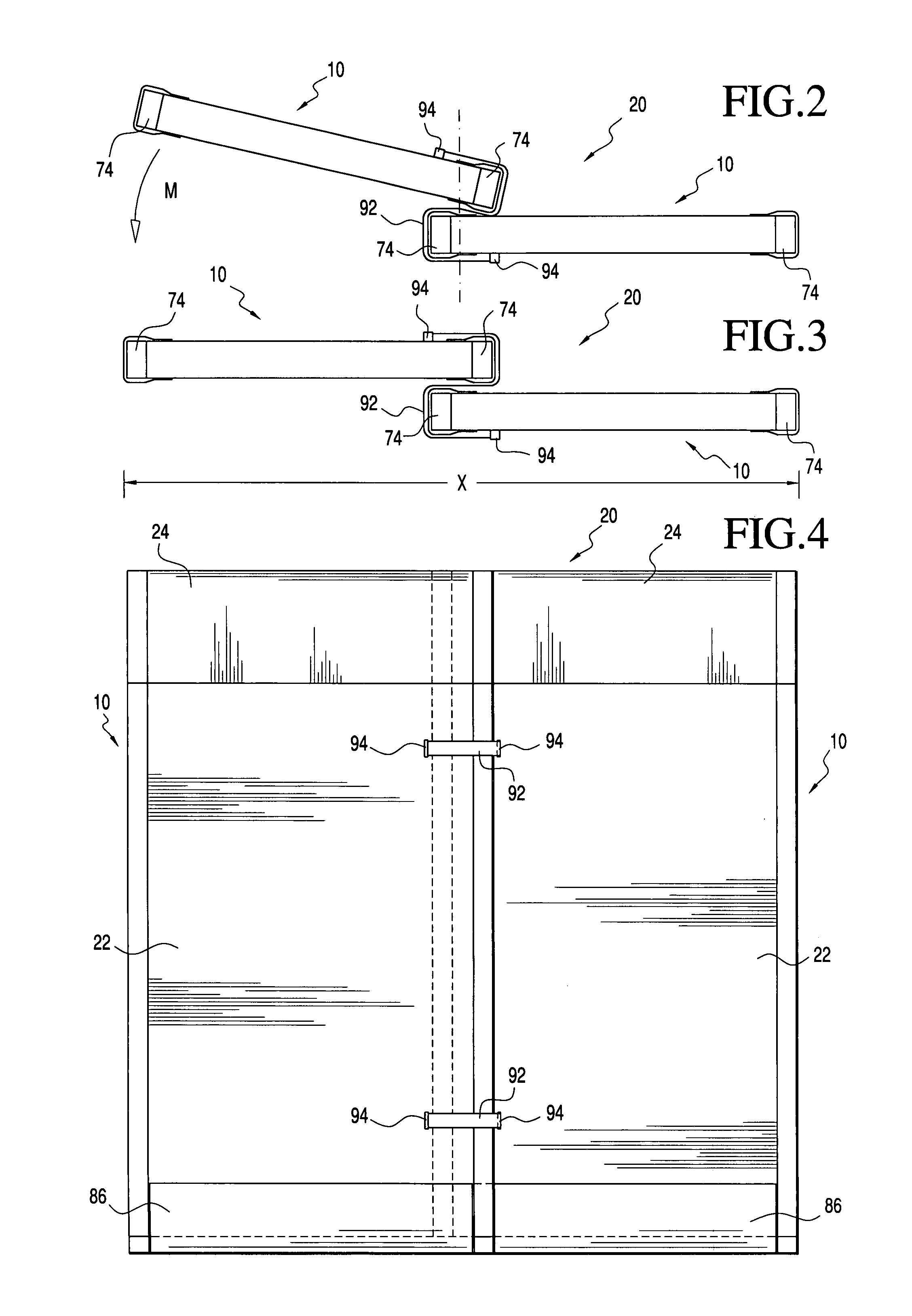 Expandable/contractible universal thermal bulkhead structure for use within refrigerated cargo containers