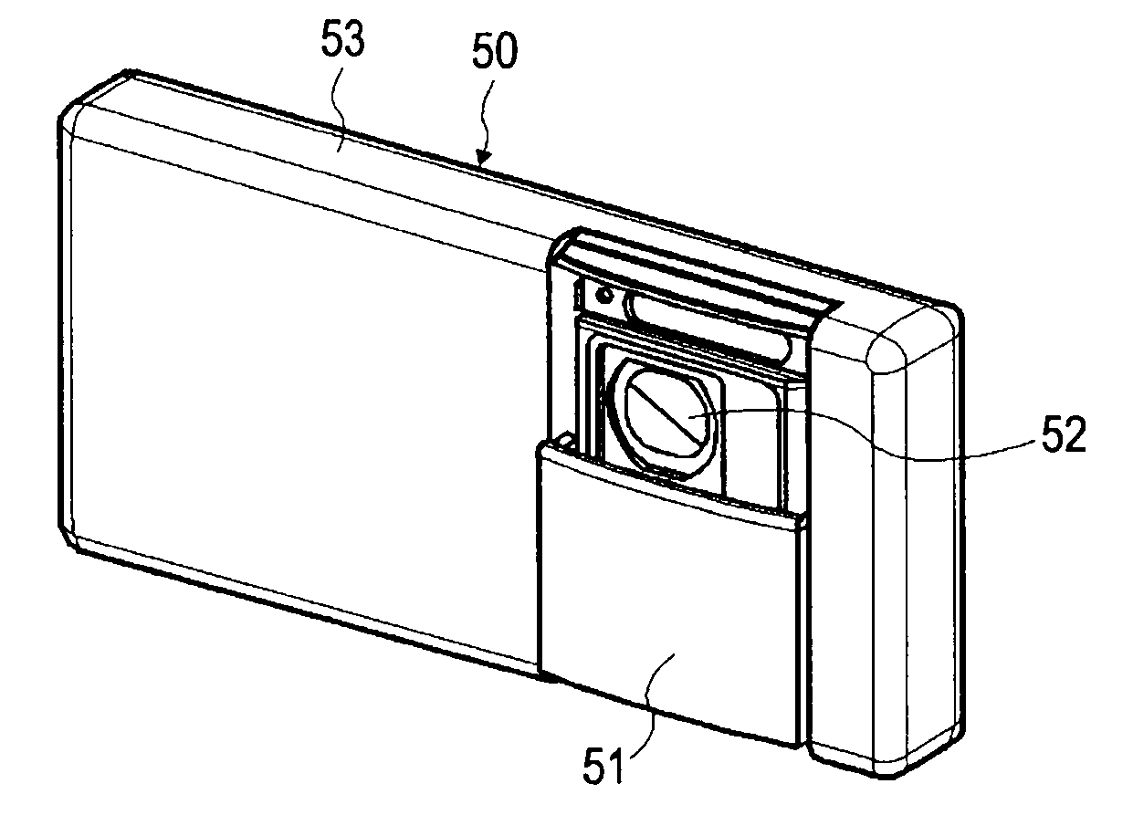 Lock mechanism, slide apparatus, and mobile handset apparatus