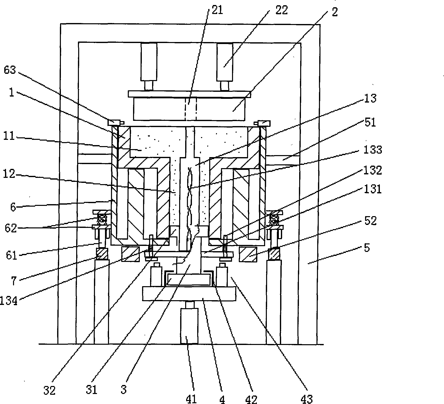 Plant fibre cable coil bidirectional friction extrusion molding device