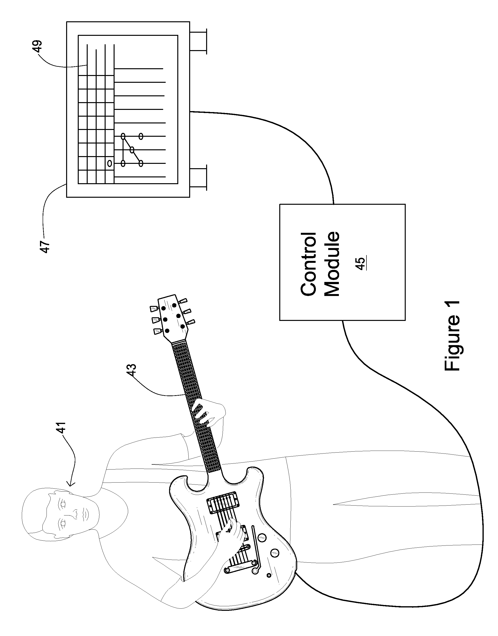 System and method of instructing musical notation for a stringed instrument