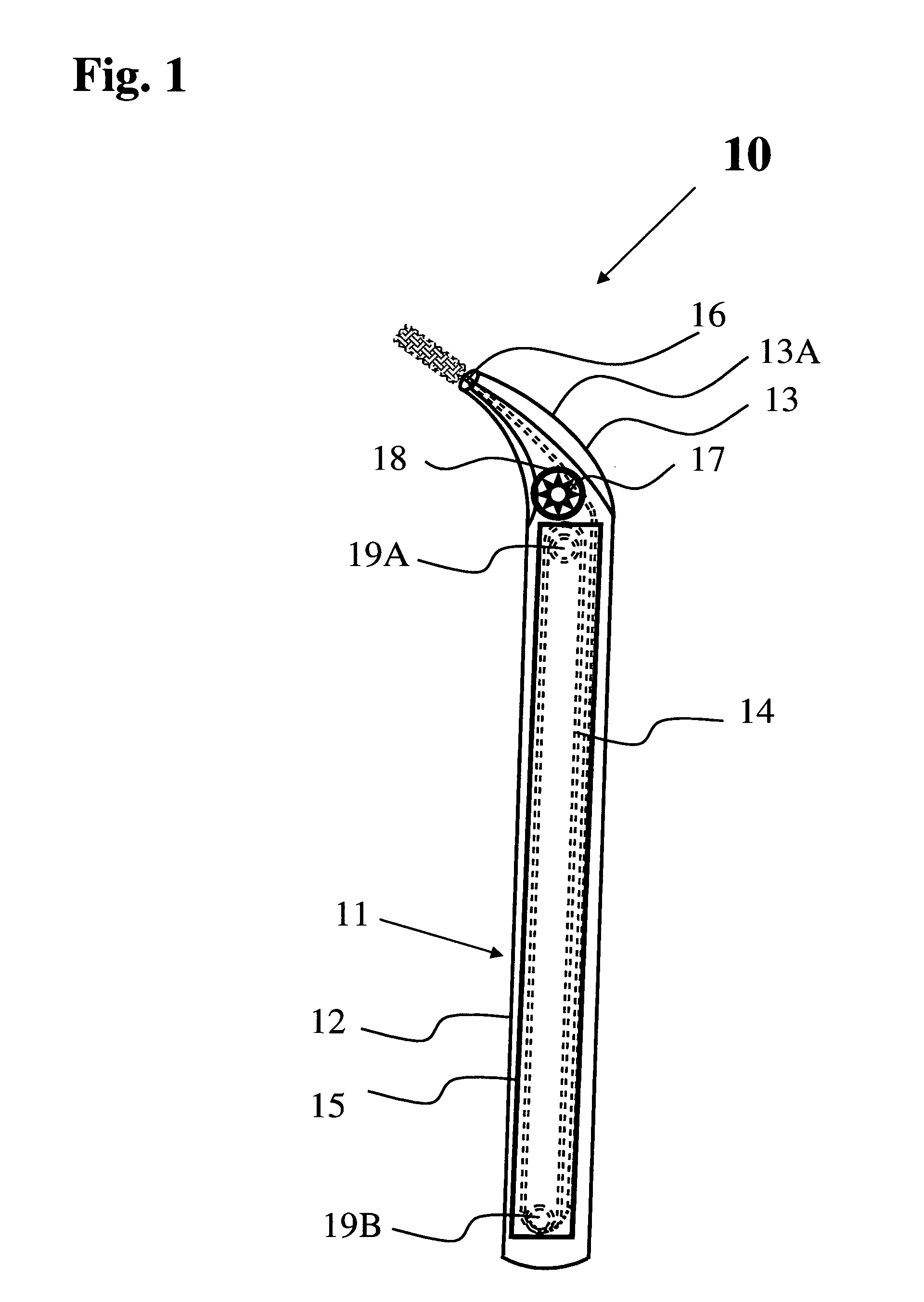 Continuous feed inter-dental brush and device