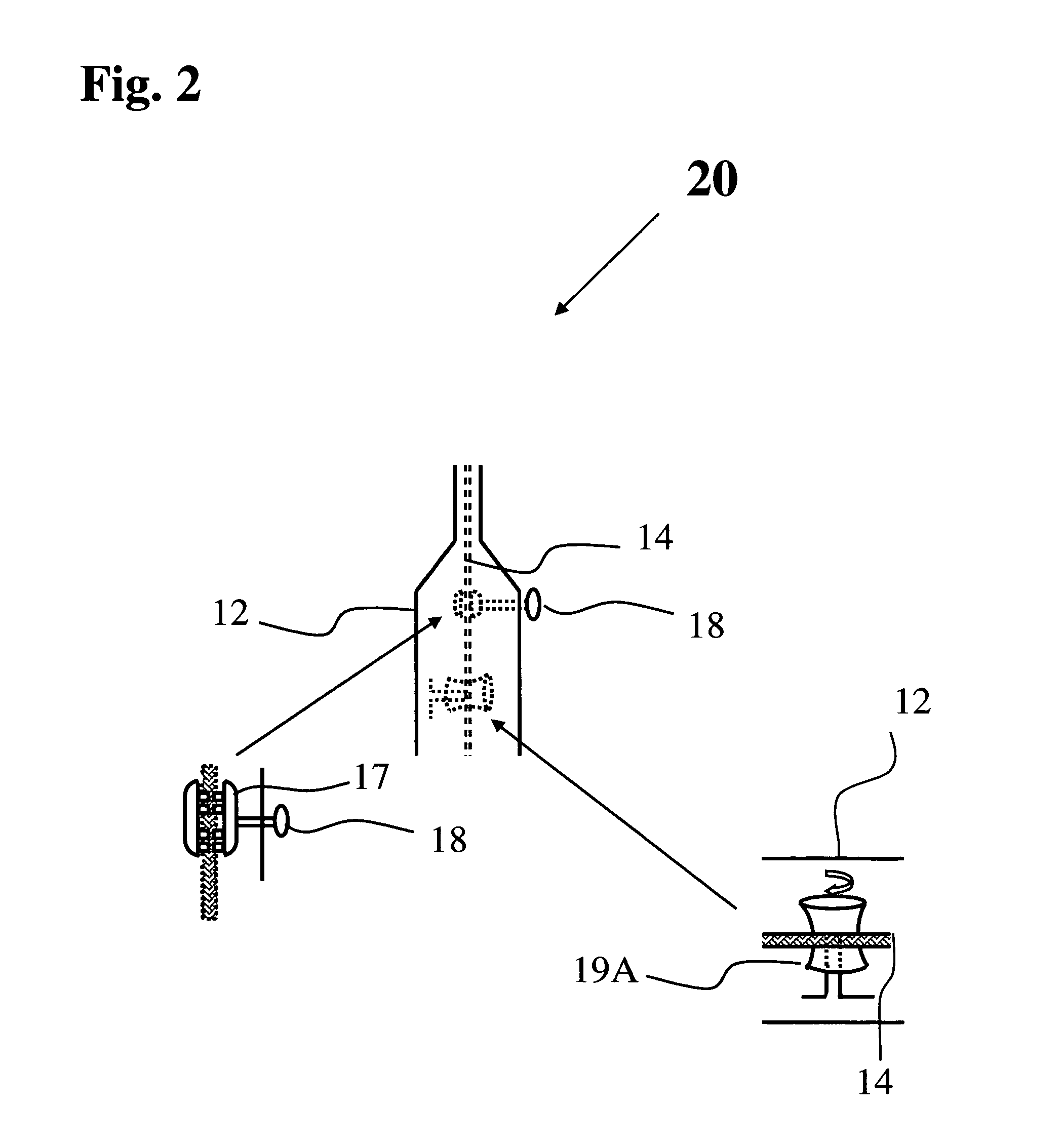Continuous feed inter-dental brush and device