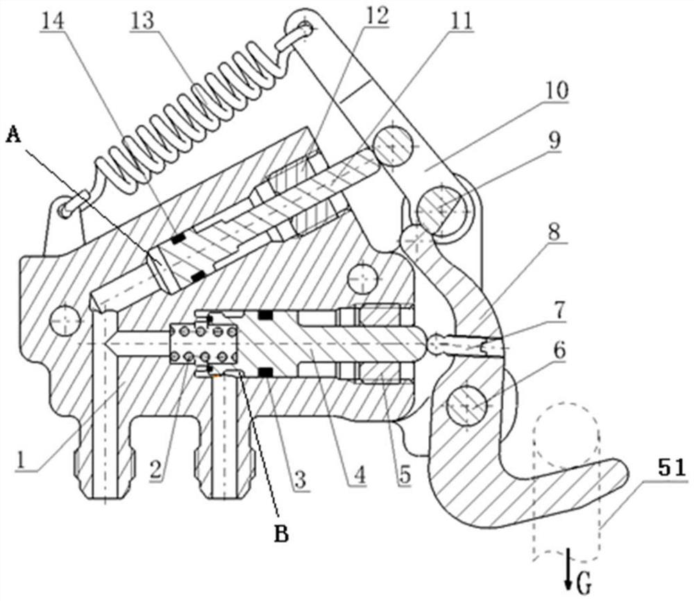 Mechanical lock mechanism of integrated linkage coordination valve
