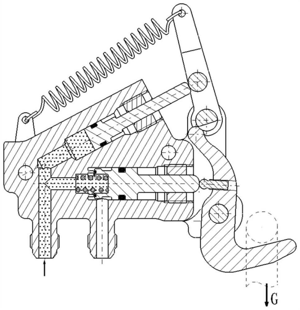 Mechanical lock mechanism of integrated linkage coordination valve