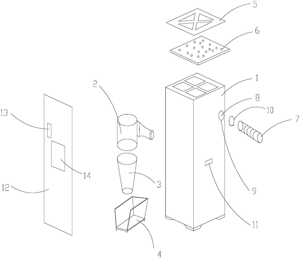 Cyclone separation box