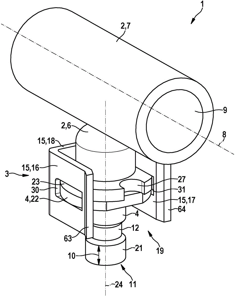 Fuel injection system having an assembly for joining a fuel injection valve with a fuel conveying component