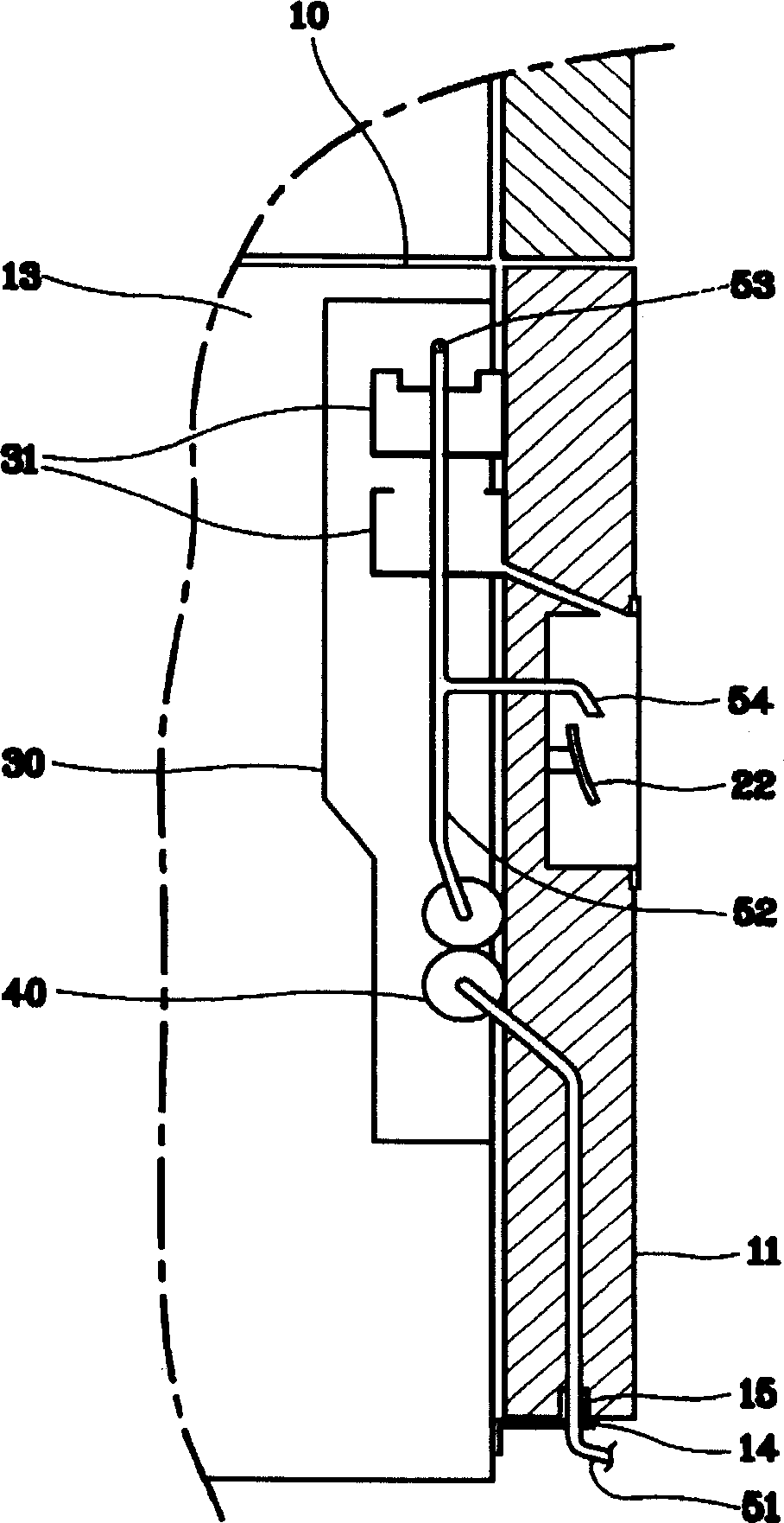 Water supplying pipe of distributor for refrigerator
