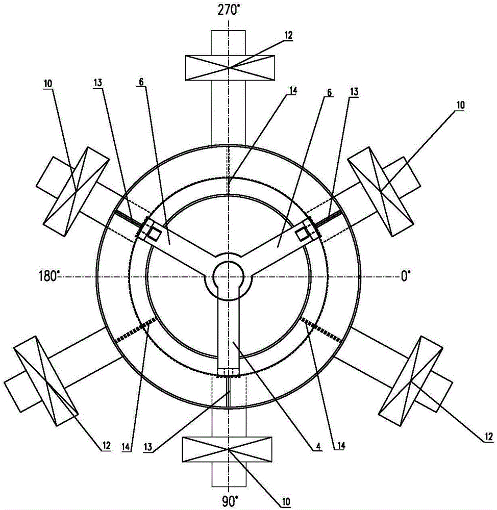 Multi-air-duct star-shaped air supply device of coke dry quenching oven and method for cooling coke in coke dry quenching oven