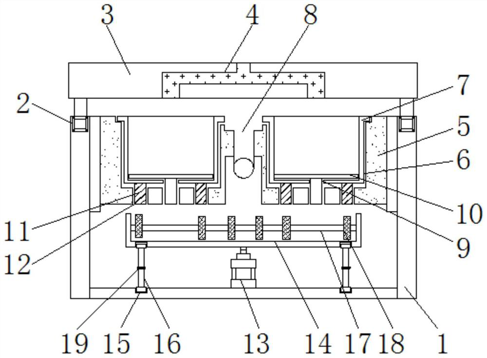 An injection mold for the production of automobile lamps