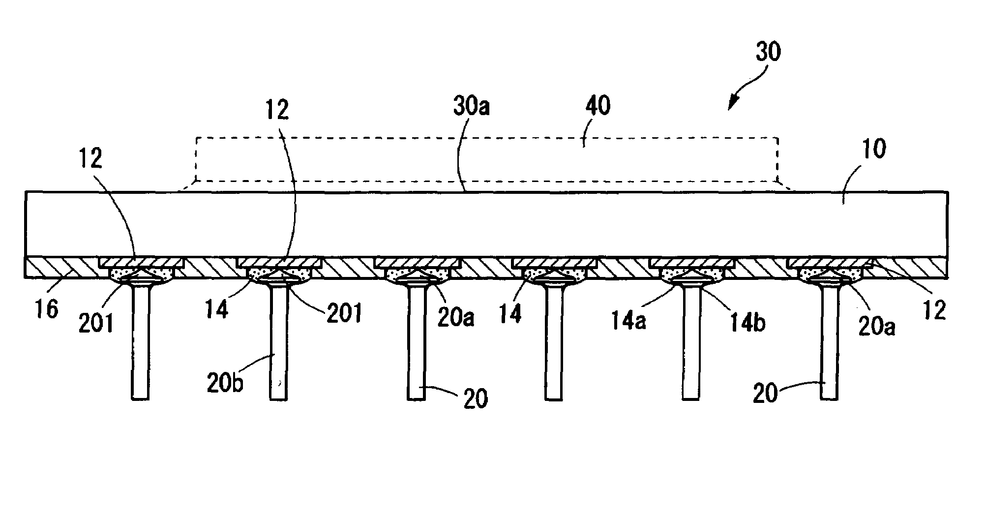 Wiring substrate with lead pin and lead pin