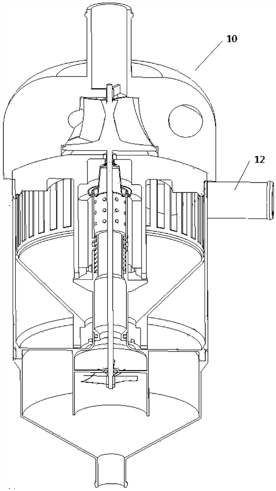 Oil-gas separator and crankcase forced ventilation system with same